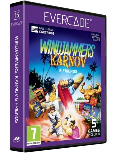 Cartucho con Juegos Windjammers, Karnov & Friends para...