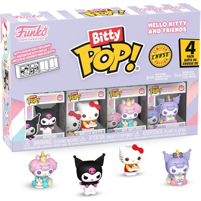Pack de 4 Funko Bitty Pop! Sanrio Kuromi Modelo...