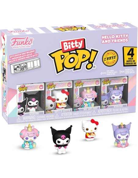 Pack de 4 Funko Bitty Pop! Sanrio Kuromi Modelo 85715