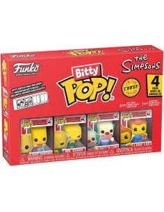 Pack de 4 Funko Bitty Pop! Los Simpsons Bart Modelo 85707