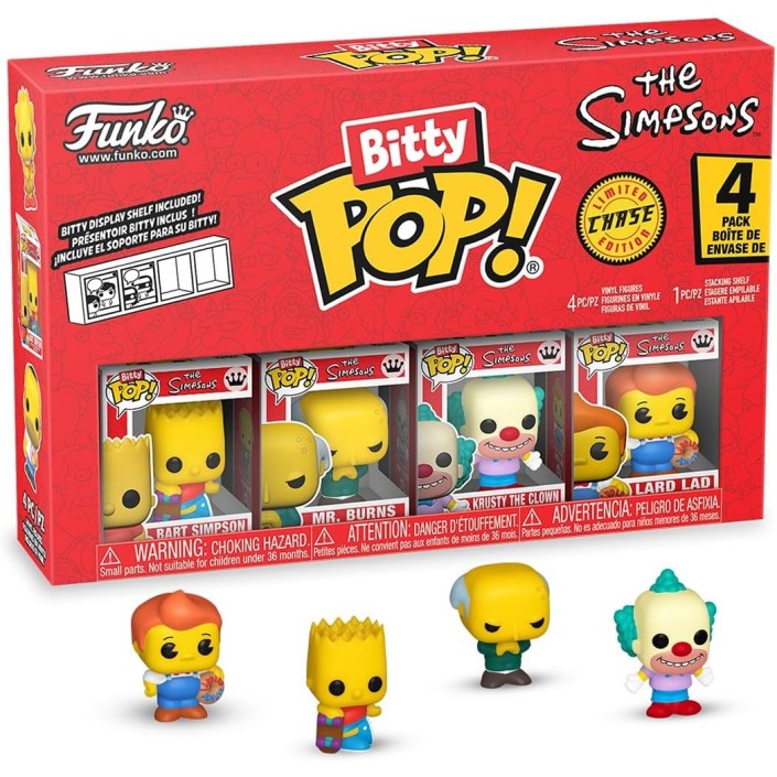 Pack de 4 Funko Bitty Pop! Los Simpsons Bart...