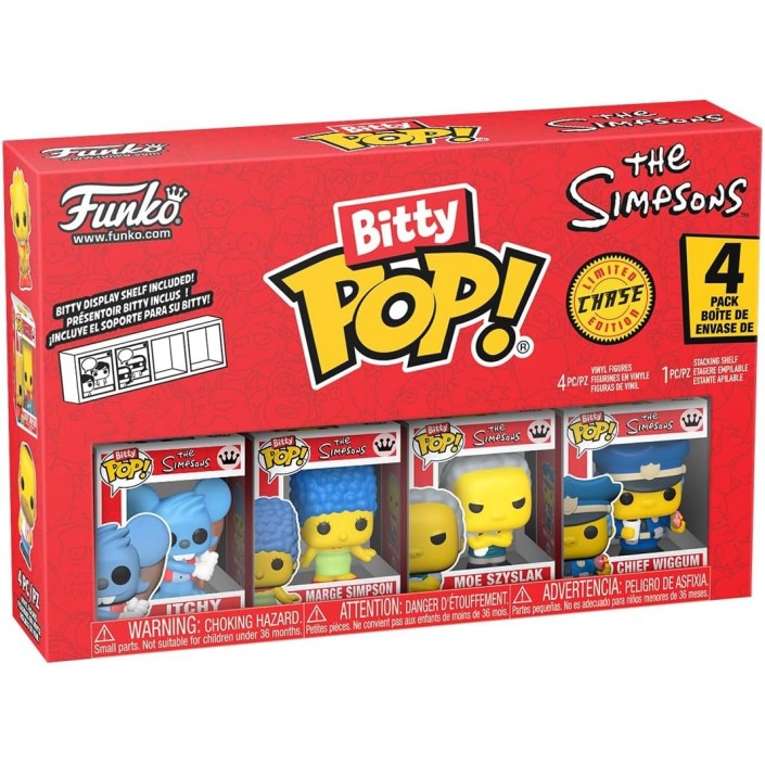 Pack de 4 Funko Bitty Pop! Los Simpsons Itchy...