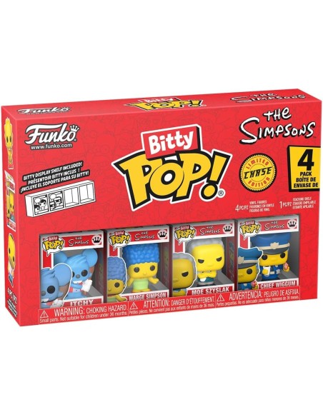 Pack de 4 Funko Bitty Pop! Los Simpsons Itchy Modelo 85708