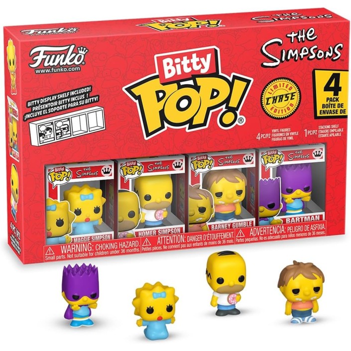 Pack de 4 Funko Bitty Pop! Los Simpsons Maggie...