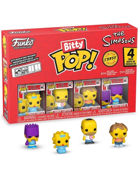 Pack de 4 Funko Bitty Pop! Los Simpsons Maggie Modelo 85709