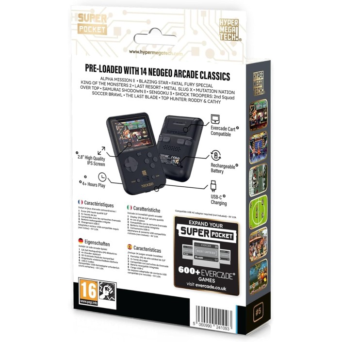 Videoconsola Retro HyperMegaTech! Super Pocket...