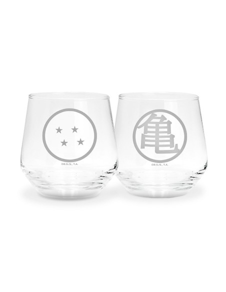 Set de 2 Vasos Abystyle Dragon Ball Modelo Kame y Dragon Ball
