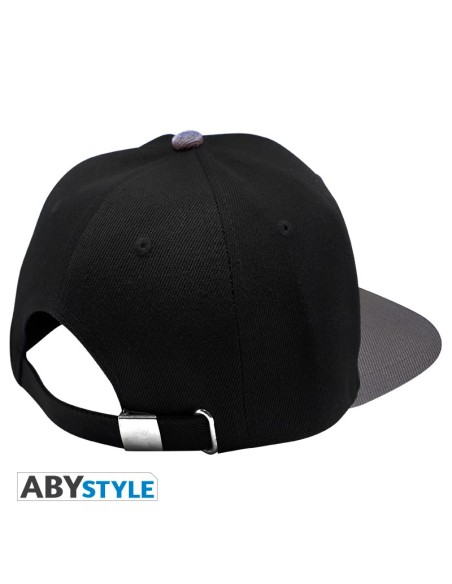 Gorra Abystyle One Piece Modelo Calavera Color Negro y Gris