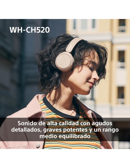 Auriculares Inalámbricos Sony WH-CH520 Color Amarillo