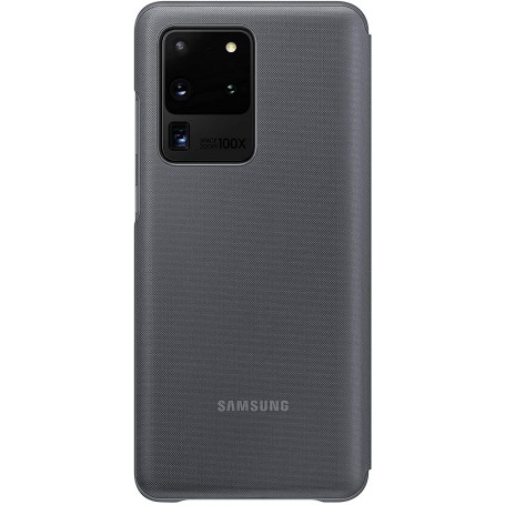 Funda Samsung para Galaxy S20 Ultra Led View Gris Modelo EF-NG988PJ Nuevo