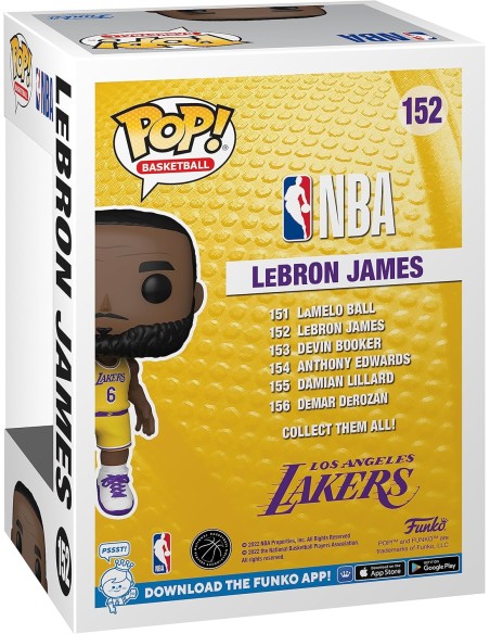 Figura Funko Pop! Baloncesto NBA Lakers Lebron James Modelo 152 | 65792