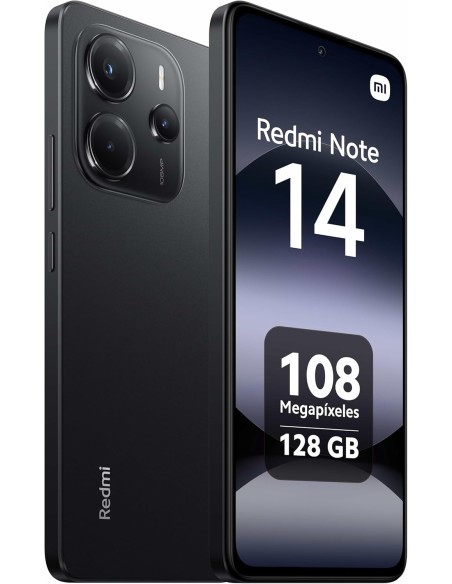 Xiaomi Redmi Note 14 de 6.67" 6 + 128Gb 4G y 6GB Negro Midnight Black