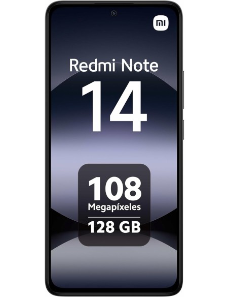 Xiaomi Redmi Note 14 de 6.67" 6 + 128Gb 4G y 6GB Negro Midnight Black