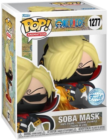 Figura Funko Pop! Animación One Piece Soba Mask Modelo 1277 | 66483 Edición Especial de Funko | Outlet Caja rota