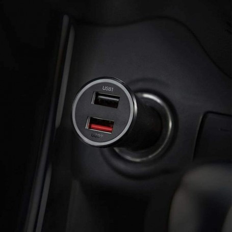 Cargador De Coche Xiaomi Para Mi De 37W Con Doble Puerto USB Nuevo