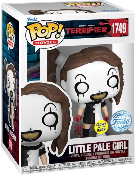 Figura Funko Pop! Películas Terrifier Little Pale Girl Modelo 1749 | 84459 Edición Especial Brilla en la Oscuridad