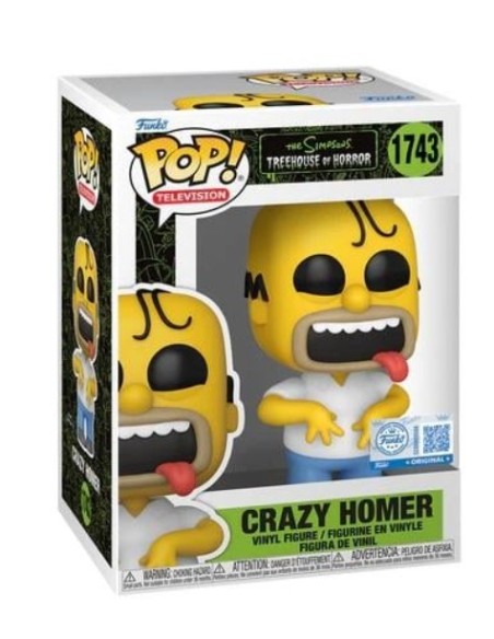 Figura Funko Pop! Los Simpsons La Casa del Árbol del Terror Homer Loco Modelo 1743 | 87247