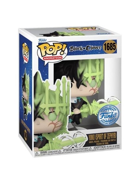 Figura Funko Pop! Animación Black Clover Yuno (Spirit of Zephyr) Modelo 1685 | 82168 Edición Especial