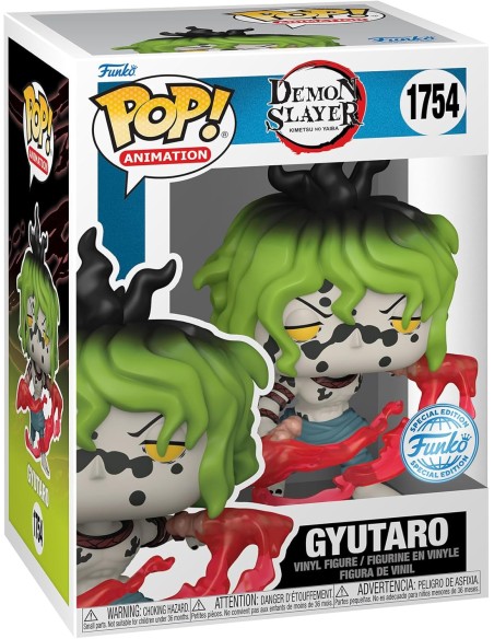 Figura Funko Pop! Animación Demon Slayer Gyutaro Modelo 1754 | 82448 Edición Especial