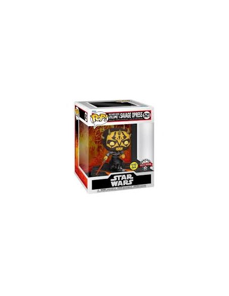 Figura Funko Pop! Star Wars Red Saber Series Volume 1 Savage Opress Modelo 521 | 63295 Edición Especial Brilla en la oscuridad