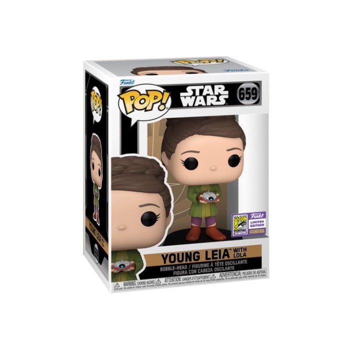 Figura Funko Pop! Star Wars Joven Leia con Lola...