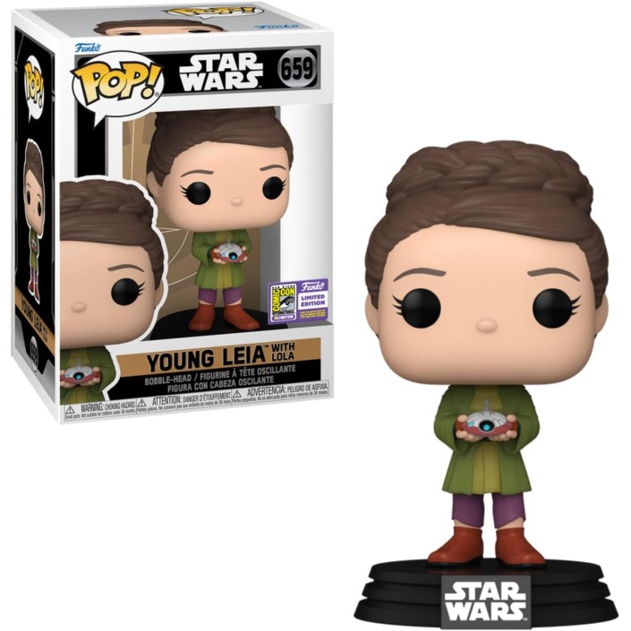 Figura Funko Pop! Star Wars Joven Leia con Lola...