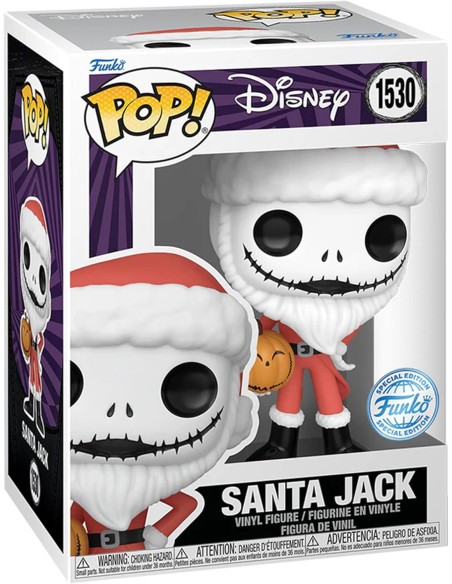 Figura Funko Pop! Disney Pesadilla antes de Navidad Santa Jack Modelo 1530 | 82861 Edición Especial