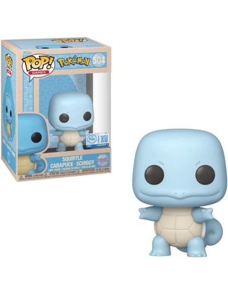 Figura Funko Pop! Juegos Pokemon Squirtle Modelo 504 | 87875 | Edición Especial