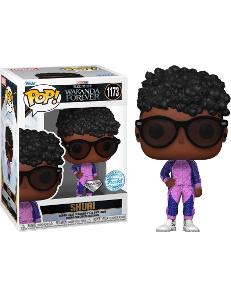 Figura Funko Pop! Marvel Black Panther Wakanda Forever Shuri Modelo 1173 | 66823 Diamond Collection Edición Especial