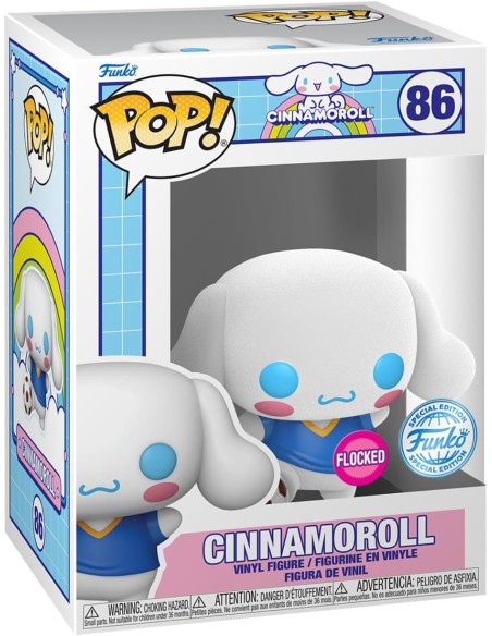 Figura Funko Pop! Cinnamoroll Cinnamoroll Modelo 86 | 82146 Edición Especial Flocked