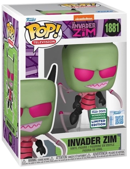 Figura Funko Pop! Televisión Nickelodeon Invader Zim Modelo 1881 | 85291 Edición Limitada Convención Wondrous 2025