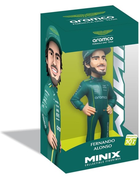 Figura Minix Formula 1 Aston Martin Fernando Alonso Modelo 107