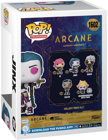 Figura Funko Pop! Televisión Arcane League of Legends Jinx Modelo 1602 | 75649