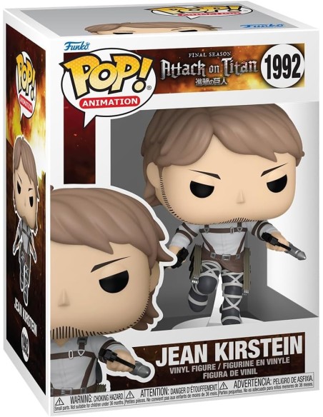 Figura Funko Pop! Animación El Ataque de los Titanes Jean Kirstein Modelo 1992 | 80372