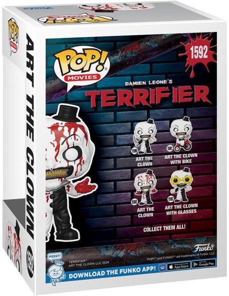 Figura Funko Pop! Películas Terrifier 2 Art The Clown con Sangre Modelo 1592 | 80707