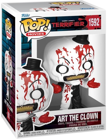 Figura Funko Pop! Películas Terrifier 2 Art The Clown con Sangre Modelo 1592 | 80707