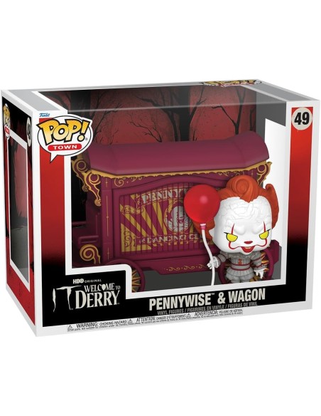 Figura Funko Pop! Películas It Welcome To Derry Pennywise con Carro Modelo 49 | 86243