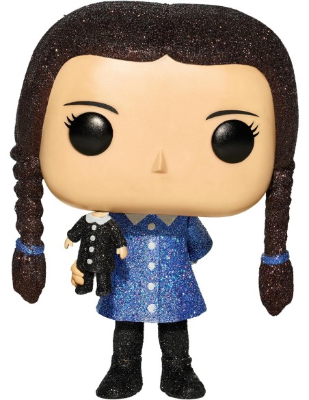 Figura Funko Pop! Televisión La Familia Addams Miércoles Modelo 881 | 82389 Edición Especial de Funko Diamon Glitter