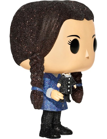 Figura Funko Pop! Televisión La Familia Addams Miércoles Modelo 881 | 82389 Edición Especial de Funko Diamon Glitter