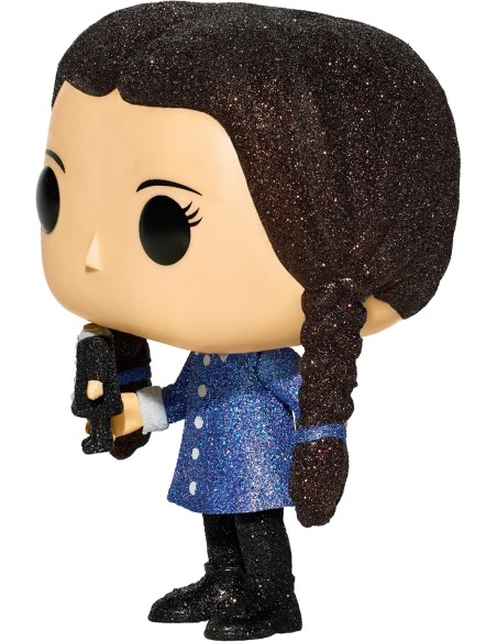 Figura Funko Pop! Televisión La Familia Addams Miércoles Modelo 881 | 82389 Edición Especial de Funko Diamon Glitter