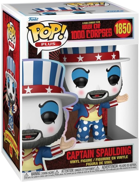 Figura Funko Pop! Plus La casa de los 1000 Cadáveres Captain Spaulding  Modelo 1850 | 86445