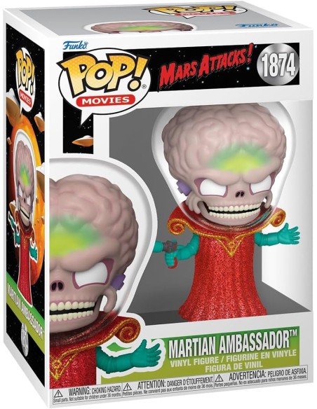Figura Funko Pop! Películas Mars Attack Embajador Modelo 1874 | 83565