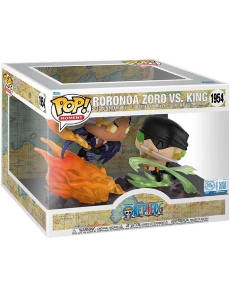 Figura Funko Pop! Animación One Piece Roronoa Zoro vs King Modelo 1954 | 84487 Edición Especial
