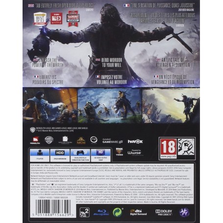 Shadow of Mordor - Playstation 4