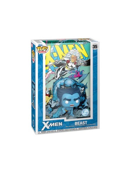 Figura Funko Pop! Comic Covers Marvel X-Men Beast Modelo 35 | 71982 Edición Especial | Outlet Caja Dañada