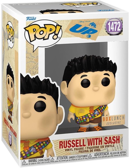 Figura Funko Pop! Disney Up Russell con banda Modelo 1472 | 79158 Edición Box Lunch Exclusive
