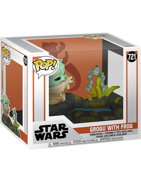 Figura Funko Pop! Star Wars Grogu con Rana Modelo 721 | 80000