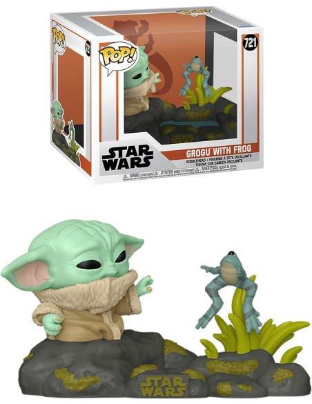 Figura Funko Pop! Star Wars Grogu con Rana Modelo 721 | 80000