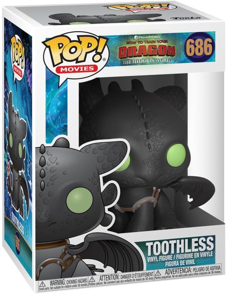 Figura Funko Pop! Películas Cómo Entrenar a tu Dragón Toothless (Desdentado) Modelo 686 | 36355