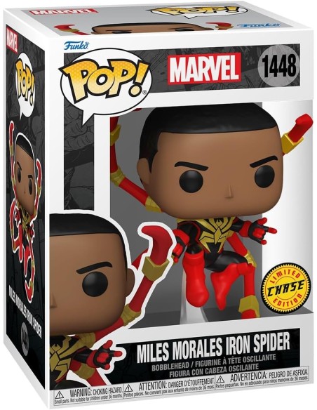 Figura Funko Pop! Marvel Miles Morales Iron Spider Modelo 1448 | 83753 Edición Chase